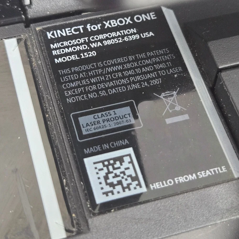 Microsoft Kinect for Xbox One Sensor Bar Model 1520 Black Motion‎ Camera